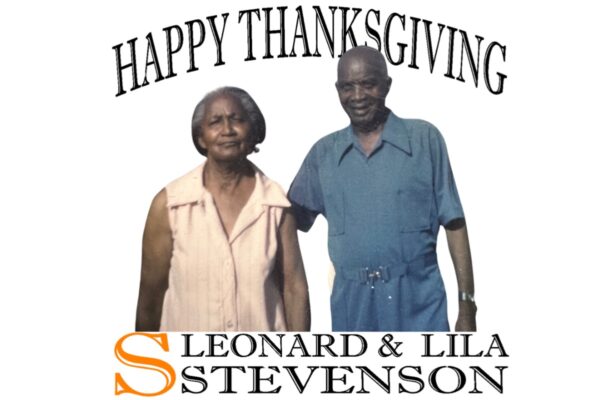 White Apron with Leonard and Lila Image - Orange S - Image 2